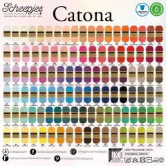 Scheepjes Catona Sortiment 10x25g - 109 Farben - 1Stk