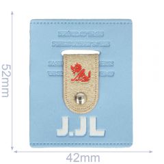 Label J.JL 42x52mm blau - 5Stk