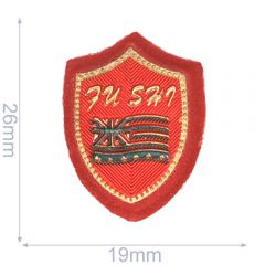 Label Flagge 19x26mm rot - 5Stk