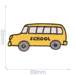 Applikation Schulbus - 5 Stück