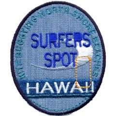 Applikation Hawaii Surfer Spot dunkel - 5 Stück