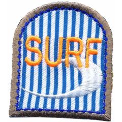 Applikation Surf mit Welle - 5 Stück