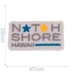 Applikation North Shore Hawaii türkies - 5 Stück