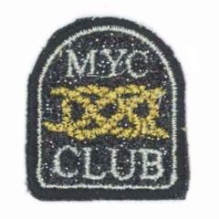 Applikation MYC club mit nautischem Knoten - 5 Stück