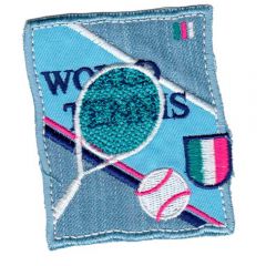 Applikation World Tennis mit Tennisrackets - 5 Stück