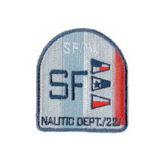 Applikation Wappen SF orange (mit roten Flaggen) - 5Stk