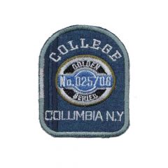 Applikation College Columbia NY blau - 5 Stück