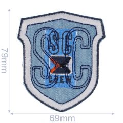 Applikation Wappen SC helle Jeans - 5Stk