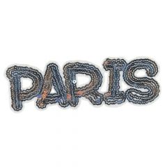 HKM Applikation Paris-London-New York aus Pailletten klein - 5Stk