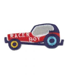 HKM Applikation Auto Racer Boy rot und blau - 5Stk
