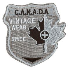 HKM Applikation Canada Vintage Wear grau - 5Stk