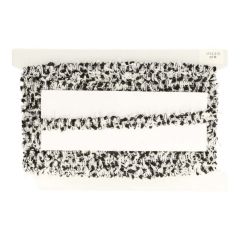 Band schwarz weiß - Lurex silber 25mm - 20m - 000