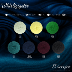 Scheepjes Whirligigette Sortiment 3x100g - 7 Farben - 1Stk