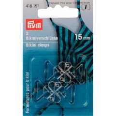 Prym Bikini-Gürtelverschluss Kunst. Kleeblatt 15mm - 5x2Stk
