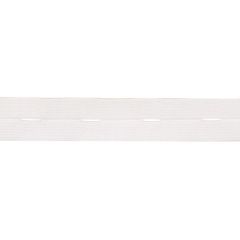 Knopfloch-Gummiband 20mm weiß - 25x1m