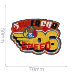 Pronty Applikation Supercar 50x70mm - 5Stk
