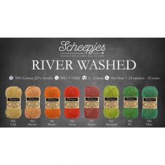 Scheepjes River Washed Sortiment 5x50g - 8 Farben - 1Stk