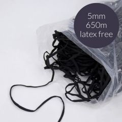 Gummiband für Mundschutz Latexfrei 5mm schwarz - 650-1050m