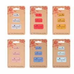 Opry Lederimitat-Labels made by mama Sortiment 6x3x3Stk