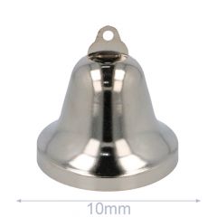 Glocken 10-75mm silber - 5-100Stk