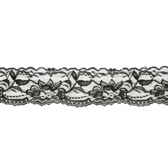 Nylon Spitzenband elastisch 63mm - 25m